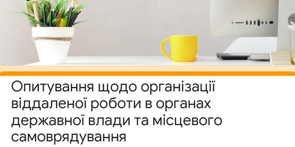 Віддалена  робота в органах державної влади та місцевого самоврядування - опитування від НАДС