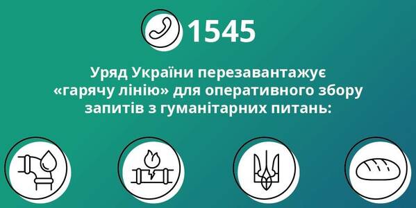 Ліки, їжа, опалення, евакуація: працює урядова «гаряча лінія» для збору запитів з гуманітарних питань