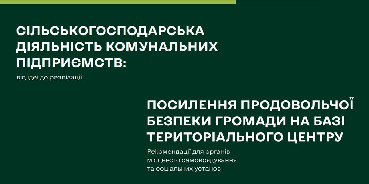 Як громадам розвивати виробництво на базі комунальних підприємств та соціальних закладів - посібники

