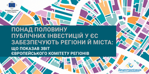 Понад половину публічних інвестицій у ЄС забезпечують регіони й міста: що показав звіт Європейського комітету регіонів