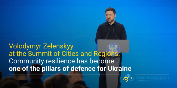 Volodymyr Zelenskyy at the Summit of Cities and Regions: Community resilience has become one of the pillars of defence for Ukraine