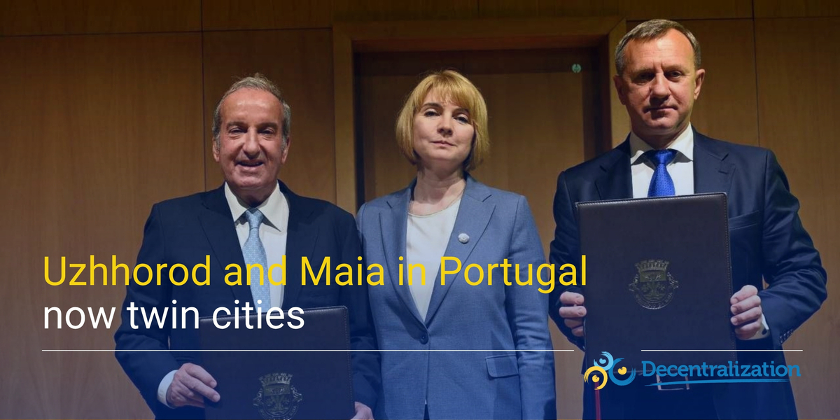 Uzhhorod and Maia in Portugal now twin cities