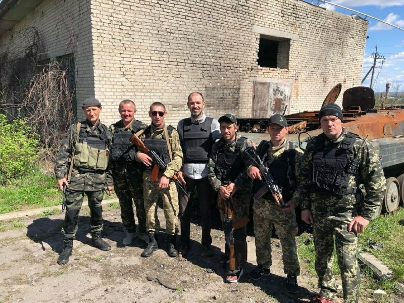 Бійці добровольчого формування «Тростянець 1» у березні 2022 року