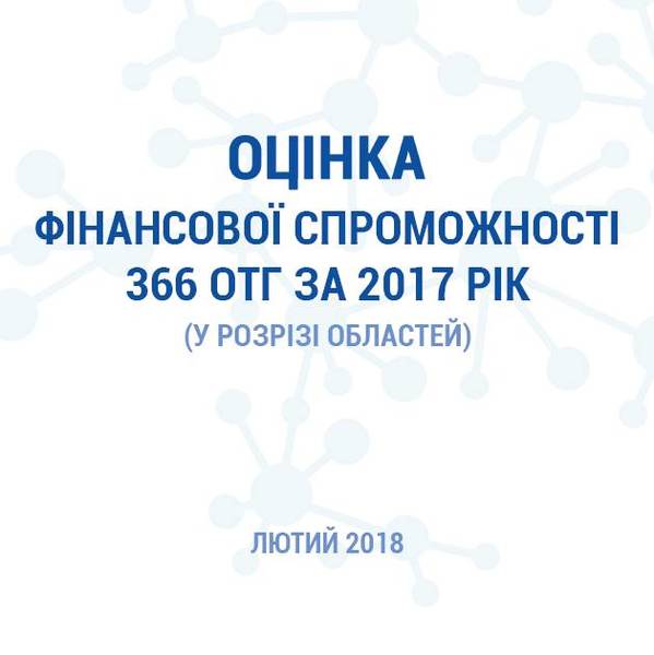 Оцінка фінансової спроможності 366 ОТГ (у розрізі областей)