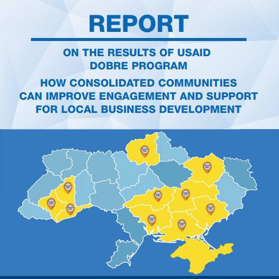 How consolidated communities can improve engagement and support for local business development. On the results of USAID DOBRE Program