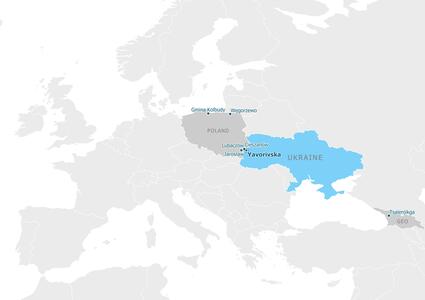 Partnership map - Яворівська територіальна громада