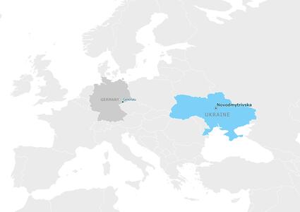 Partnership map - Новодмитрівська територіальна громада